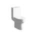 Pilton 410mm Wall Hung Unit and Basin with Close Coupled Toilet White Gloss